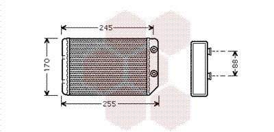 VAN WEZEL Lämmityslaitteen kenno 37006314